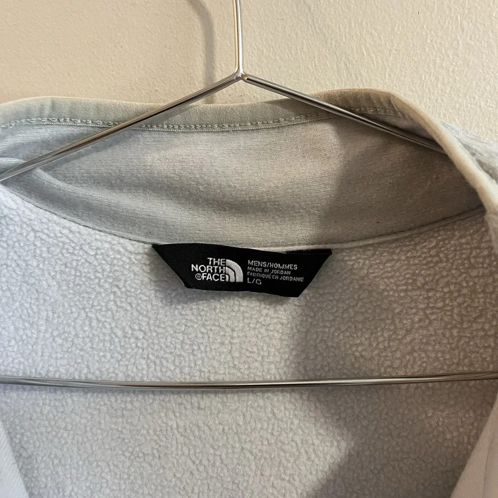 The North Face Men's Gray Jacket 1/4 Zip Long Sleeve Pullover Size Large